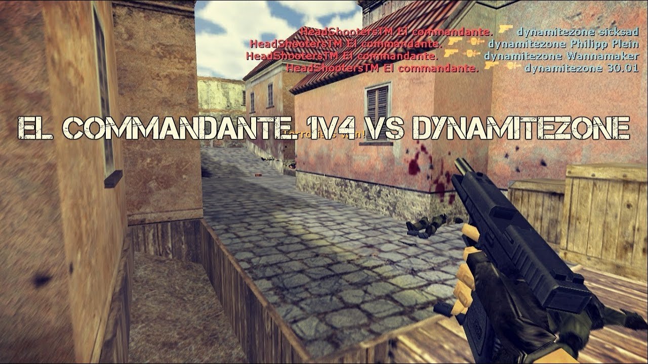 [CS 1.6] 4K - El commandante. 1v4 vs dynamitezone