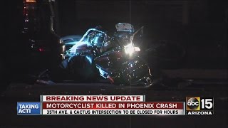Motorcyclist killed in Phoenix crash