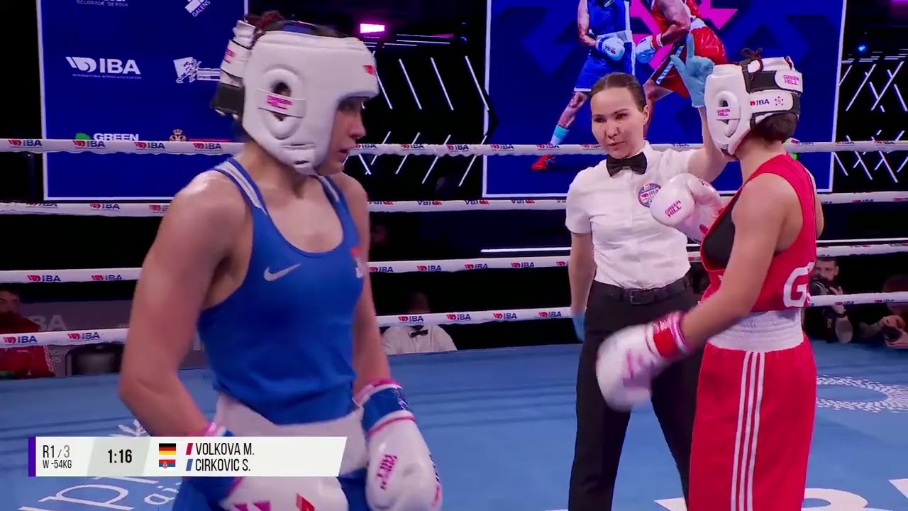 R16 W54kg VOLKOVA MELANI (GER) vs CIRKOVIC SARA (SRB) | IBA WWCHs Niš 2025