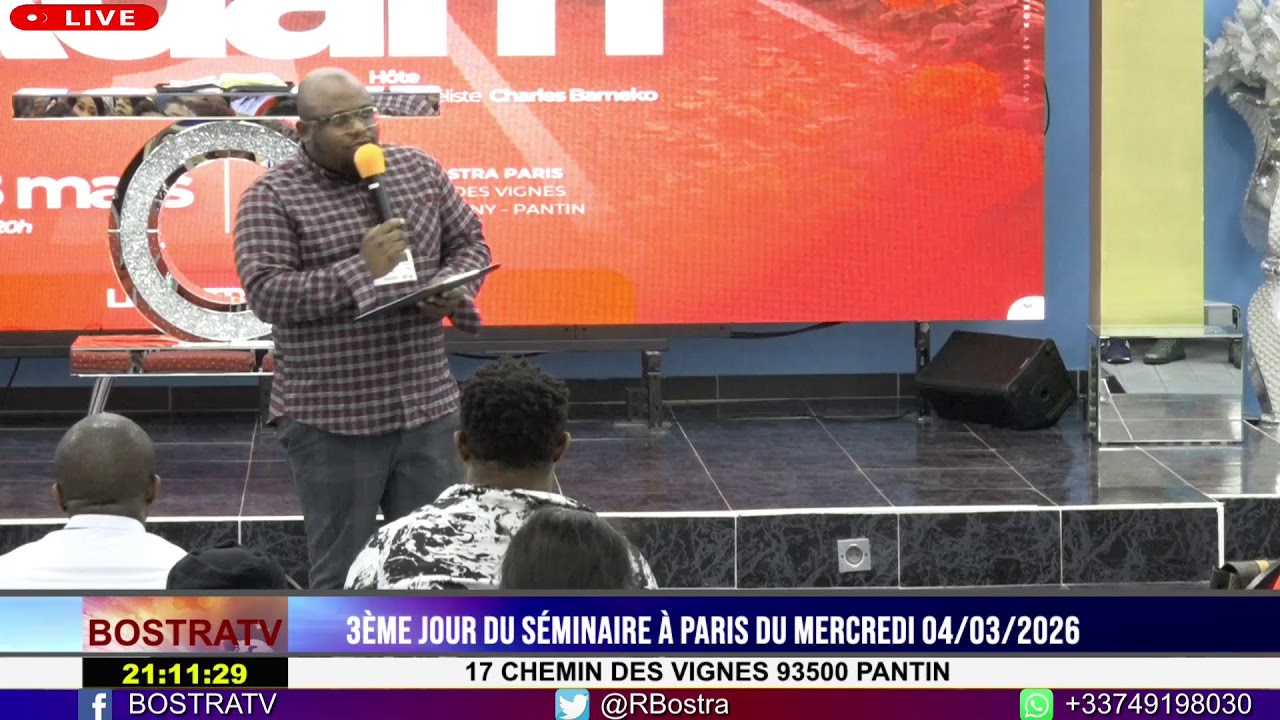 3ÈME JOURS DU SÉMINAIRE À PARIS DU MERCREDI 04/03/2026