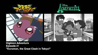 Was Amphibia inspired by Digimon Adventure? (insp. by YT-4218)