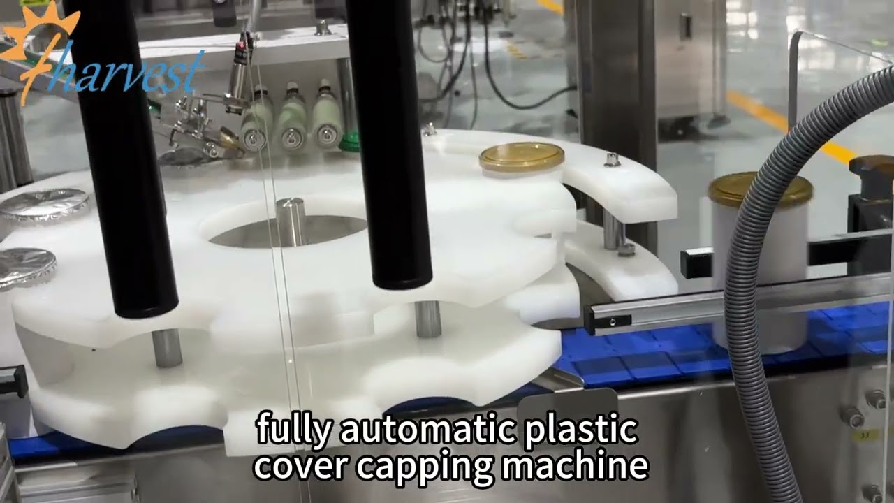 Turntable dust cover cappingmachine with door opening stop function,auto plastic cover cappermachine