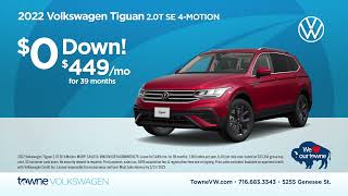 Zero Down Leases Are Back At Towne Volkswagen Volkswagen Zero Down Lease