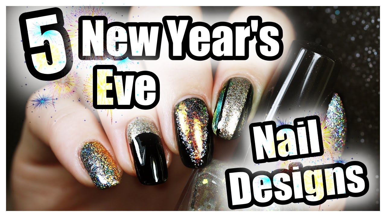 5. Bold New Year's Eve Nail Art - wide 1