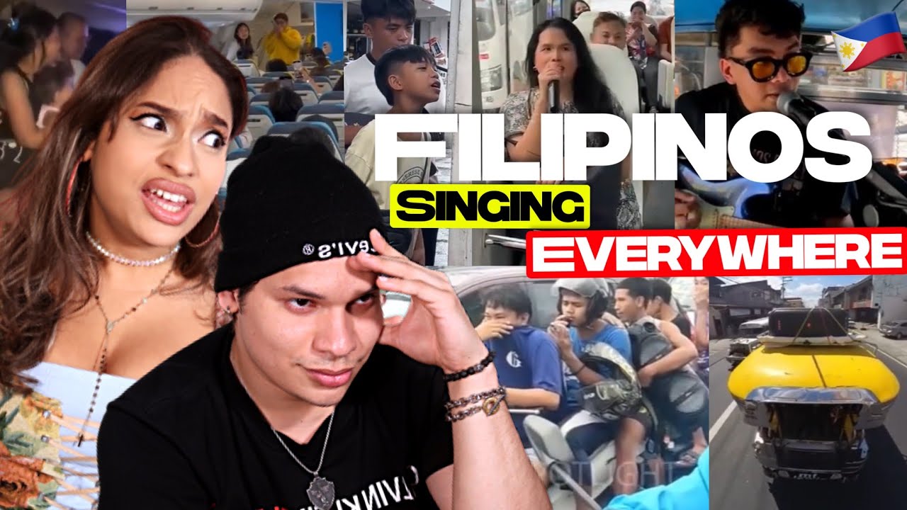 Latinos react to 'Filipinos Singing in Unusual Places' 😭🎤😂