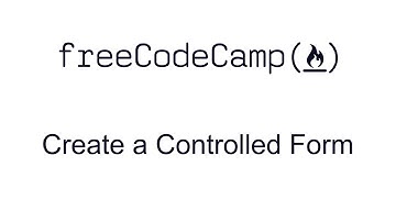 Create a Controlled Form - React - Free Code Camp