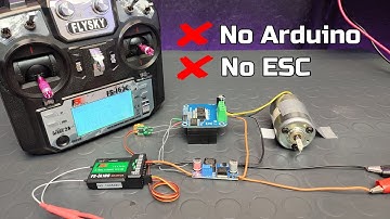 How to control DC motor without ESC and Arduino using cheap BTS7960 HW-039 driver and Flysky FS-I6X