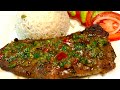 Como hacer un Bistec en una Riquisima Salsa de Cilantro