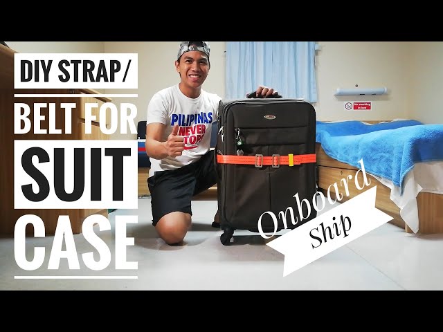 DIY STRAP/BELT for Suitcase (OnboardShip) - YouTube