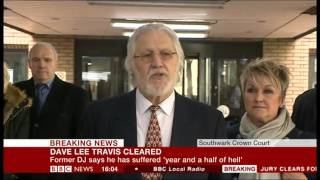 Dave Lee Travis - DLT - Crown Court Report on BBC News 20140213