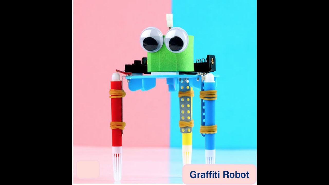 Graffiti Robot - Miro Boo Step by Step teaching how to make a robot for technical student and fun