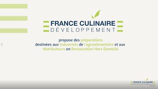 PRÉSENTATION ENTREPRISE FRANCE CULINAIRE DÉVELOPPEMENT