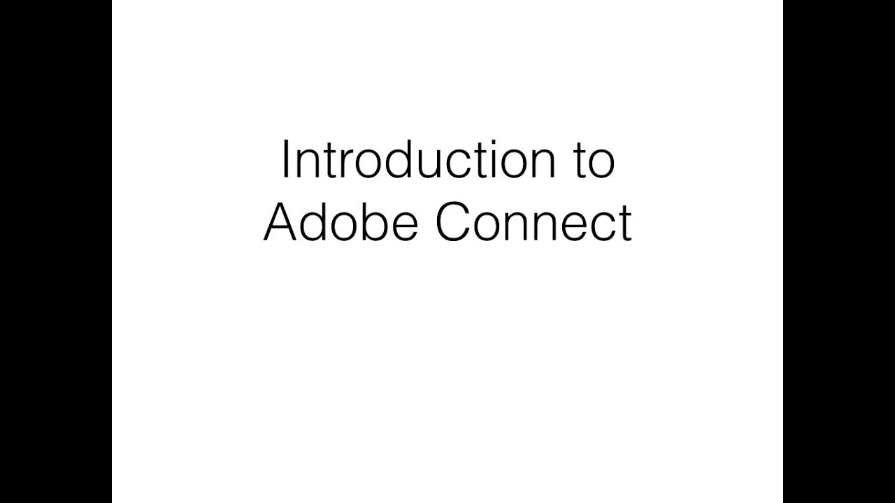 Intro to Adobe Connect - YouTube