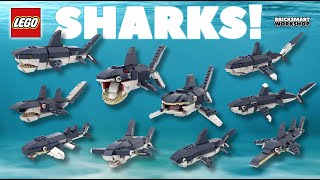 SHARKS! LEGO 31088 Deep Sea Creatures Part 6
