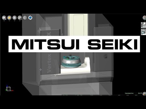 MITSUI SEIKI VERTEX550 5X Machine Tool CNC Simulation with NCSIMUL