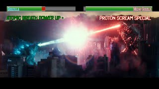 Godzilla and Kong vs Mecha-Godzilla…with healthbars