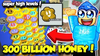 Celebrity I Spent 300 BILLION HONEY On Treats TO GET INSANE LEVEL HIVE In Bee Swarm Simulator! Wealth