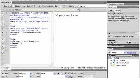 Dreamweaver Tutorial in Urdu 8_70 - YouTube.flv