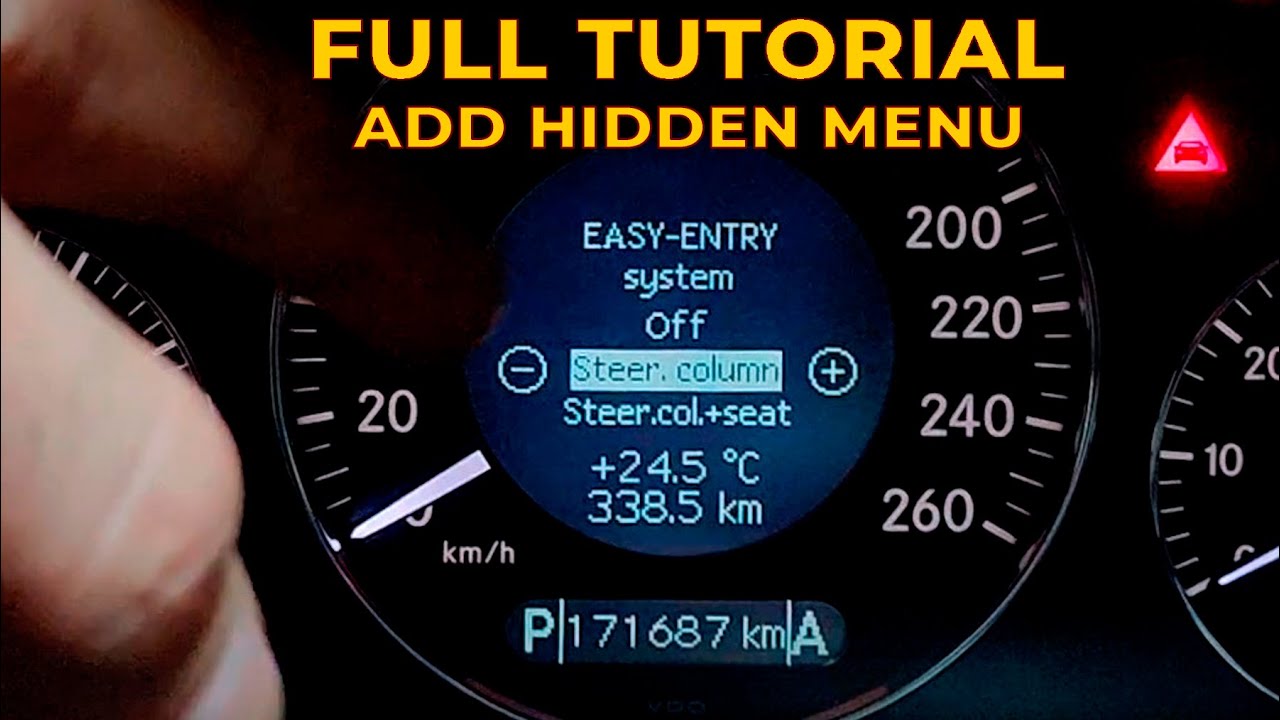 How to add a hidden function Easy-Entry Feature Mercedes E-Class W211 ...