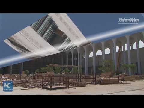 Video: Golden Dome Of The Grand Mosque I Algeriet Skapades Med Hjälp Av Riverclack®-systemet