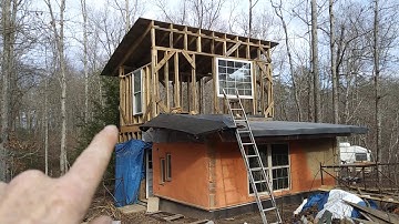Cob house second floor framing