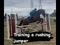 Training a horse who rushes jumps - Retrain your OTTB to not rush jumps