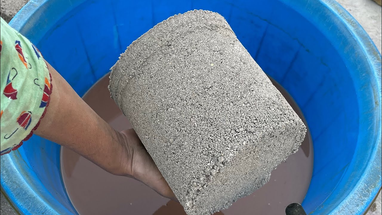 New || Giant Bucket 🪣 series #5 Handmade texture crumbling in Water asmr sounds