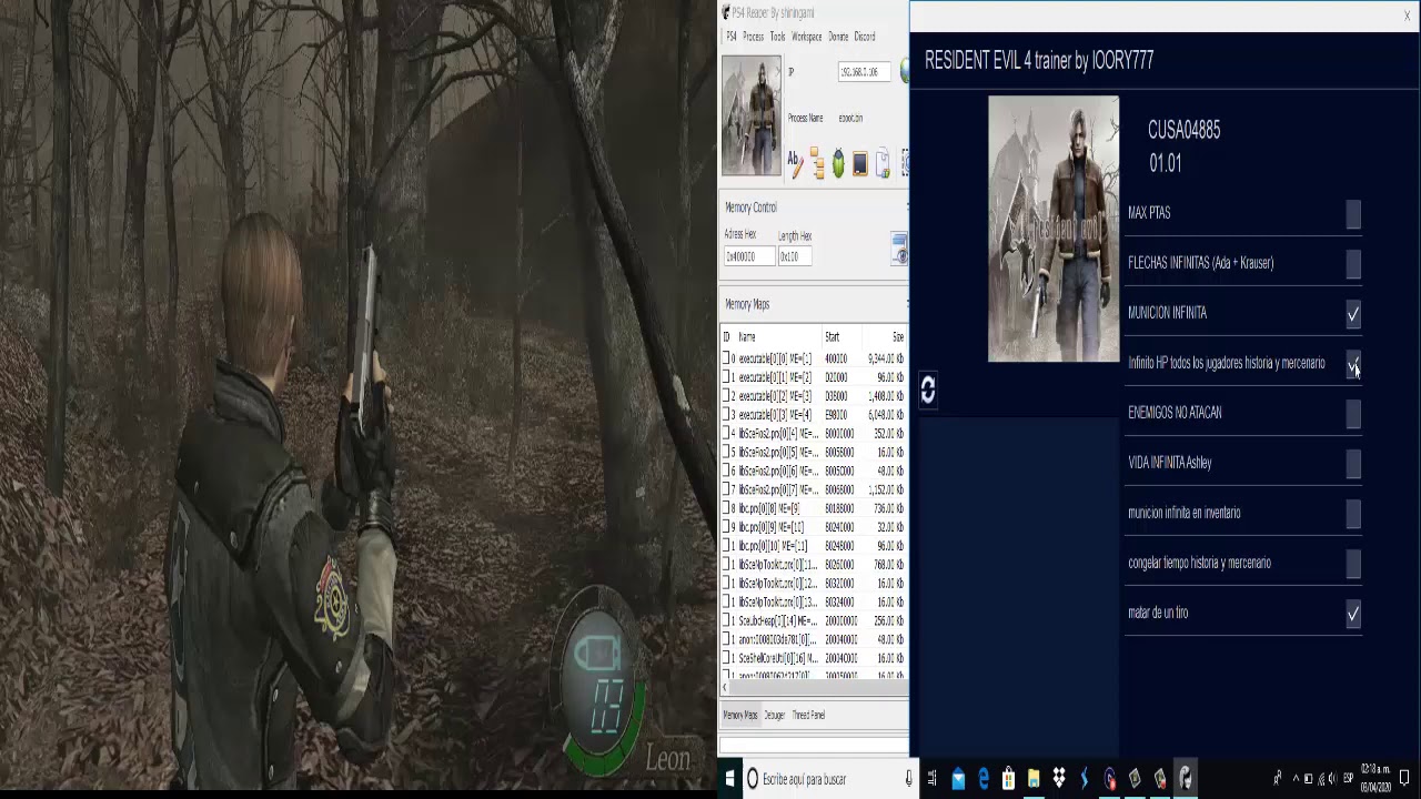 Master on X: 🆕PS4 Trainer Resident evil 4 remake CUSA33388 1.02 1 run a  game 2 Enable debug 3 Run the program and enter the PS4 IP ⬇Download link    /