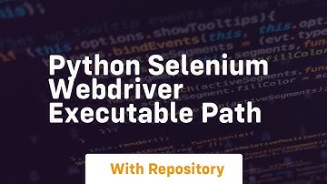 python selenium webdriver executable path