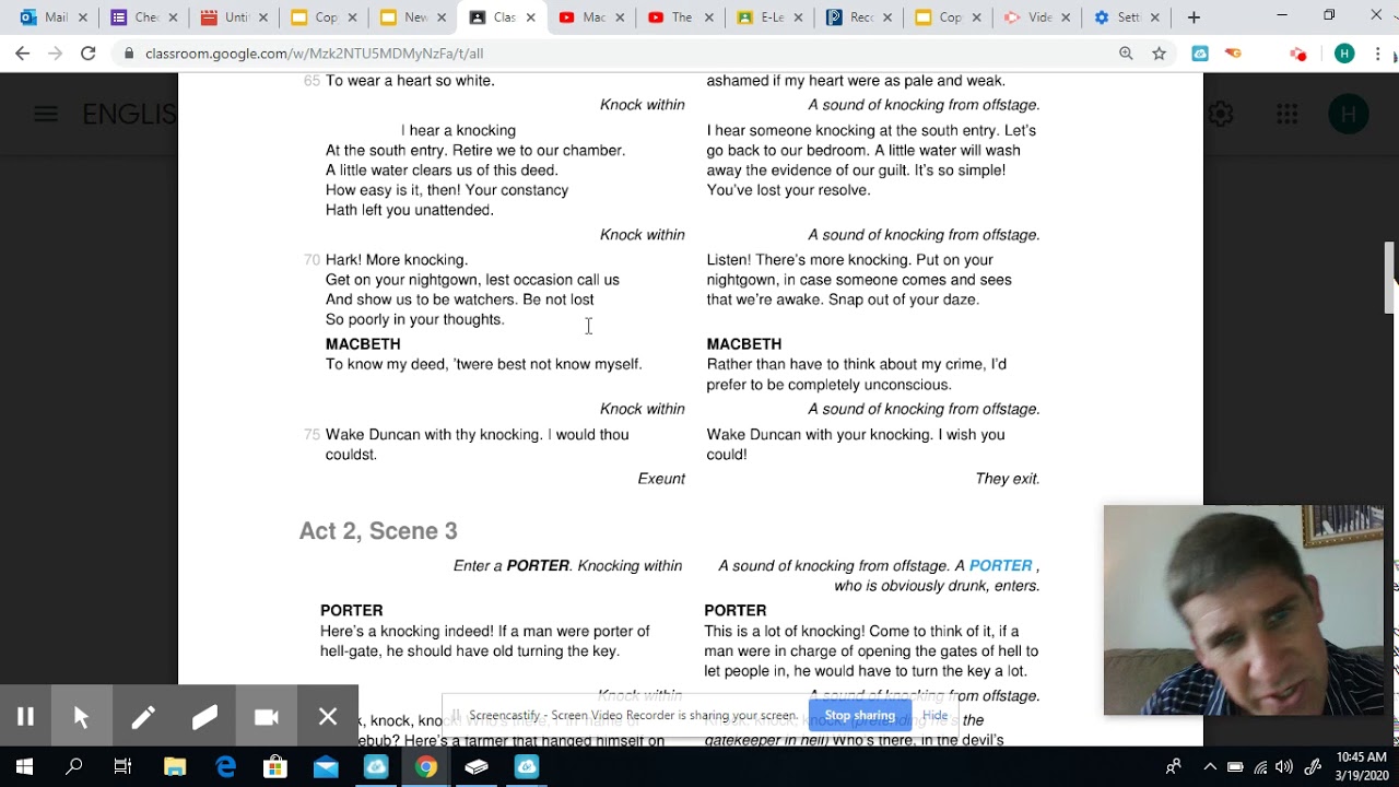 Macbeth Act 2, Scene 2 and 3 Close Read