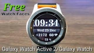 Free Galaxy Watch Active/Galaxy Watch Digital Watch Face screenshot 2