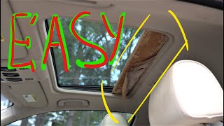 BMW Sunroof Shade removal Sunroof Glass
