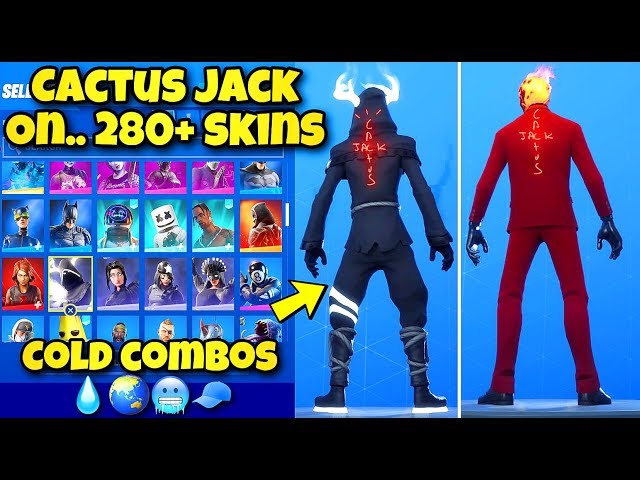 BEST COMBOS FOR CACTUS JACK BACKBLING (2021 UPDATED)! - Fortnite