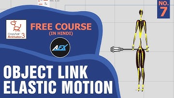 Crazy Talk Animator 3 Tutorial in Hindi | 07 Object Link, Elastic Motion