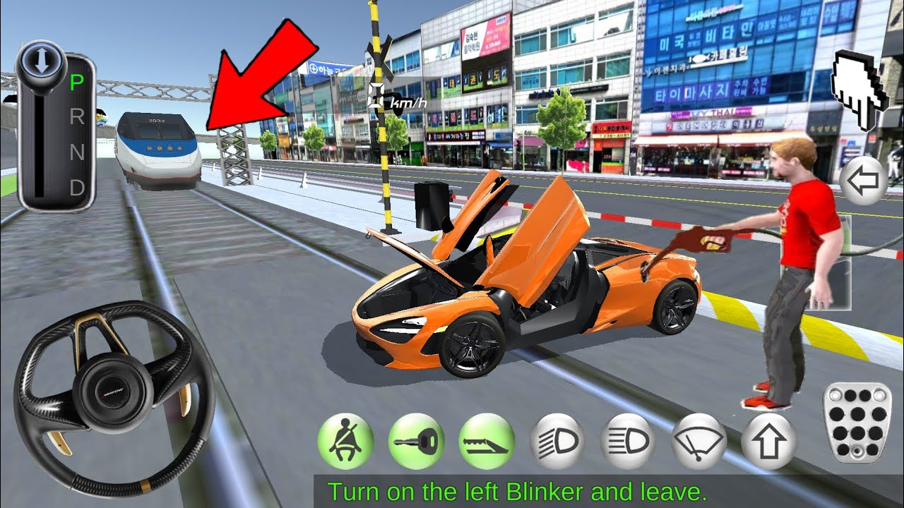 3D Driving class 138 Car vs train & city car crash by train! Car