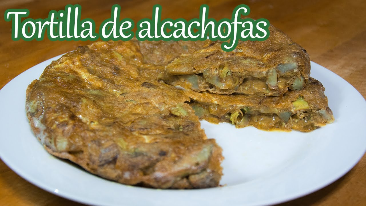 Tortilla de ALCACHOFAS (cómo limpiar alcachofas)