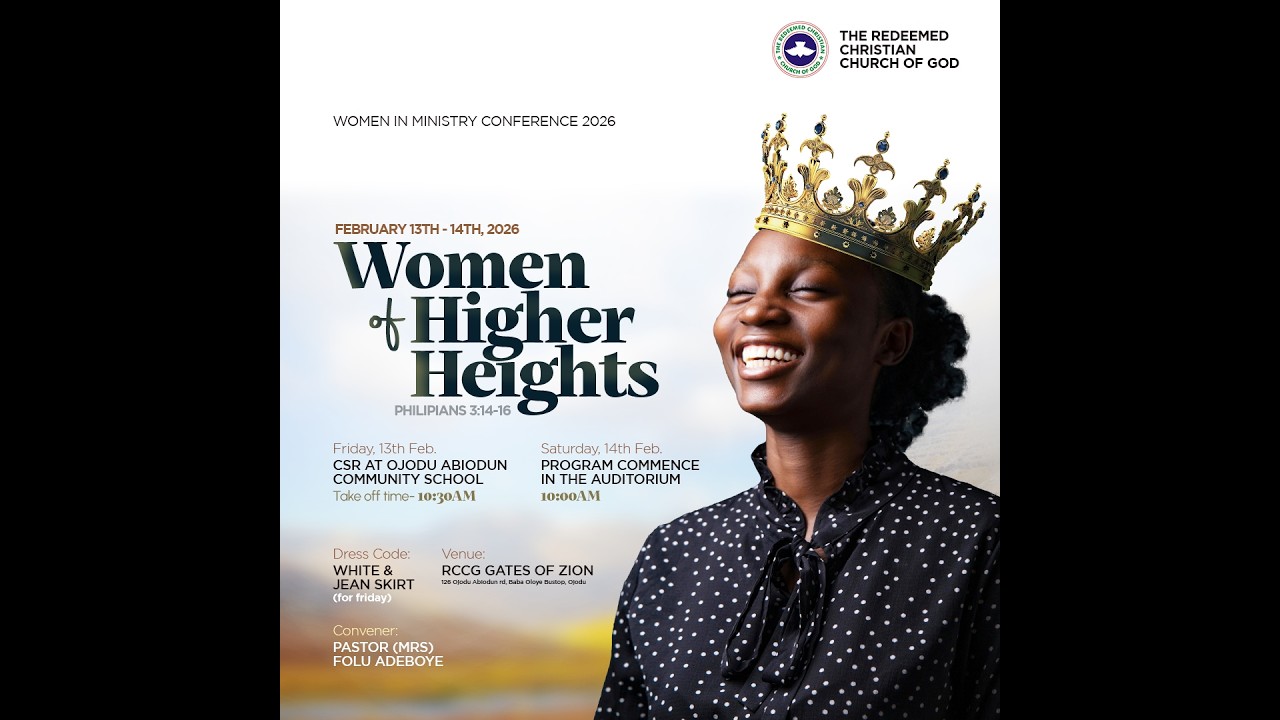 RCCG GATES OF ZION || WOMEN IN MINISTRY 2026 || 14-02-2026
