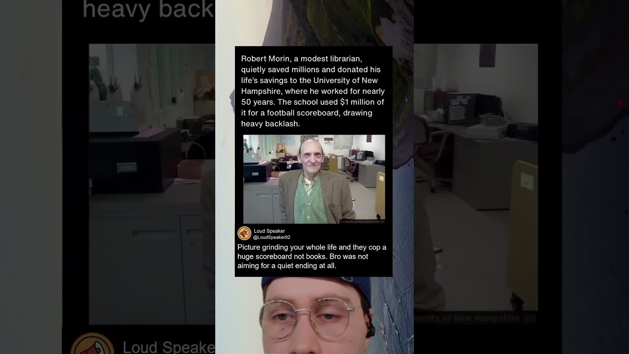 Robert Morin’s Gift Buys… A Football Scoreboard At Unh