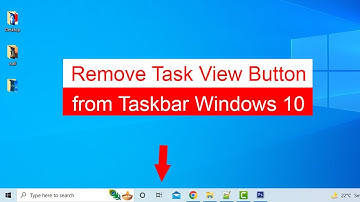 How to remove task view button from Taskbar on Windows 10?
