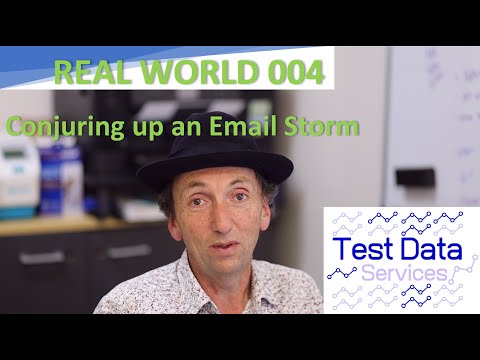 Conjuring up an Email Storm...... email testing of more than 3,000 messages in just a few minutes.