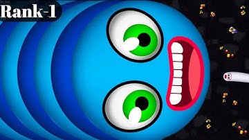 Worms zone io 001 Pro Biggest Snake Gameplay | worm zone 001 rank1 Pro biggest snake | Rắn Săn Mồi