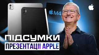 iPad Pro M4, iPad Air 13 та Apple Pencil Pro – ПІДСУМКИ ПРЕЗЕНТАЦІЇ Apple Let Loose за 7 хвилин