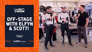 WRC Off-Stage: Chatting with Elfyn Evans & Scott Martin!