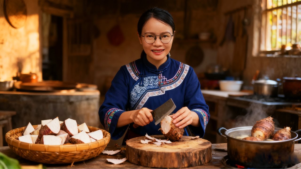 Traditional Chinese Ancient Method Konjac Jelly Making