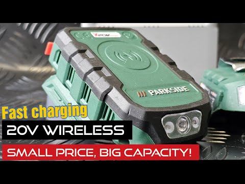 PWCA YouTube Wirless Charger C compare 20-LI - a1 Adaptor Parkside USB 20v