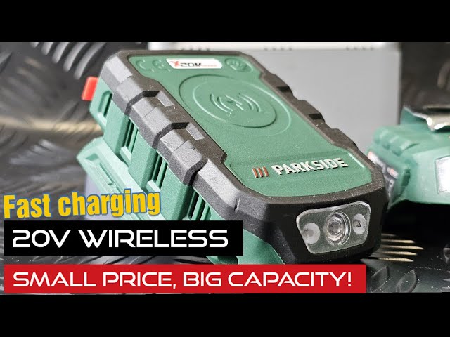 Parkside Wirless USB C Charger Adaptor 20v compare PWCA 20-LI a1 - YouTube