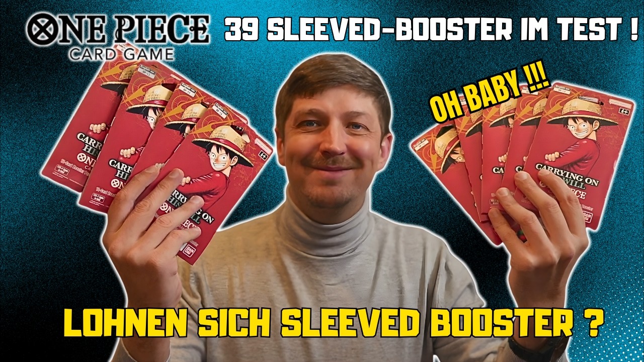 OP13 Sleeved Booster im Test! Lohnen Sie Sich ? One Piece TCG deutsch