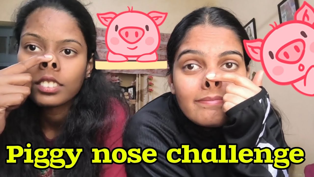 piggy nose challenge 🐽🐷😂#part2 #challengevideo #piggy #nosechallenge #funnychallenge