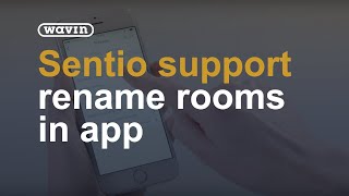 Sentio Support -  how to rename rooms in the app screenshot 4