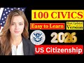 2026, random 100 civics questions and answers - U.S. citizenship interview I N400 Interview #n400